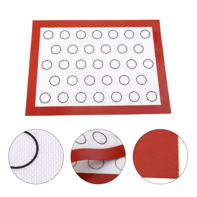 

Silicone Macarons baking Mat Household Baking Mat With Scale High Temperature Resistance Kitchen Bakeware Pastry Tools