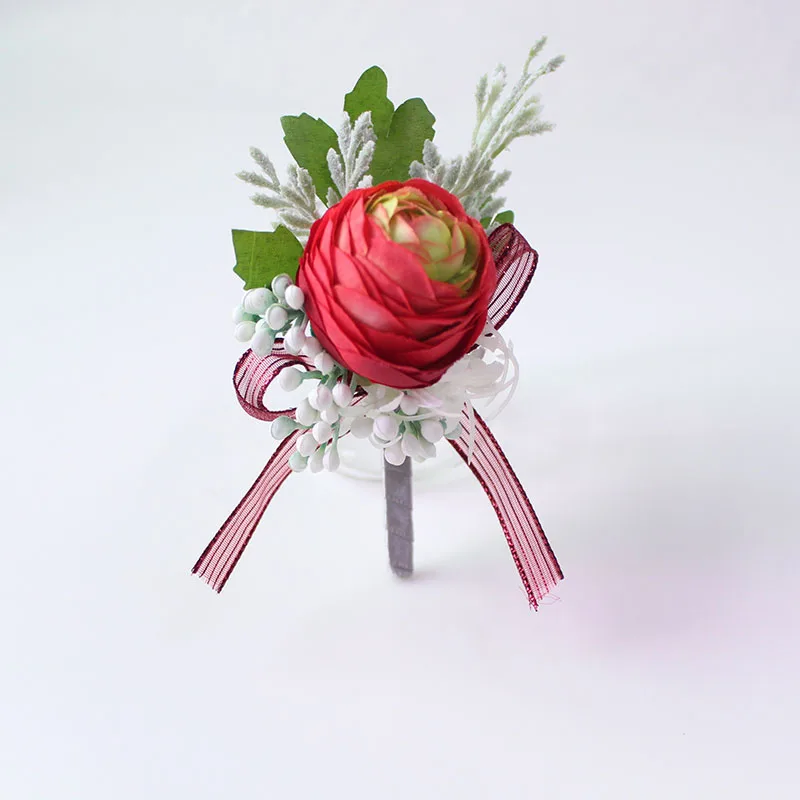 wedding boutonniere Wrist Corsage Bracelet  (31)