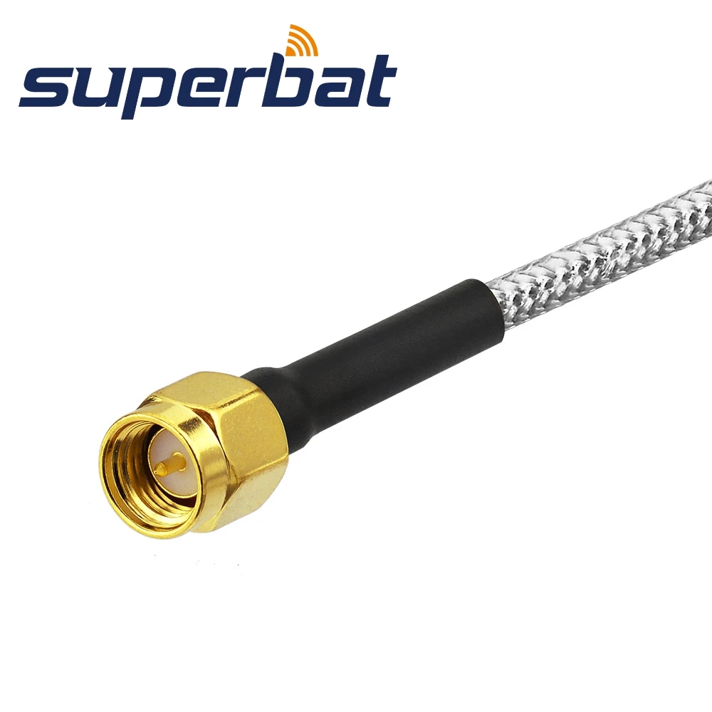 SMA Male Right Angle to SMA Plug RG402 Coaxial Cable