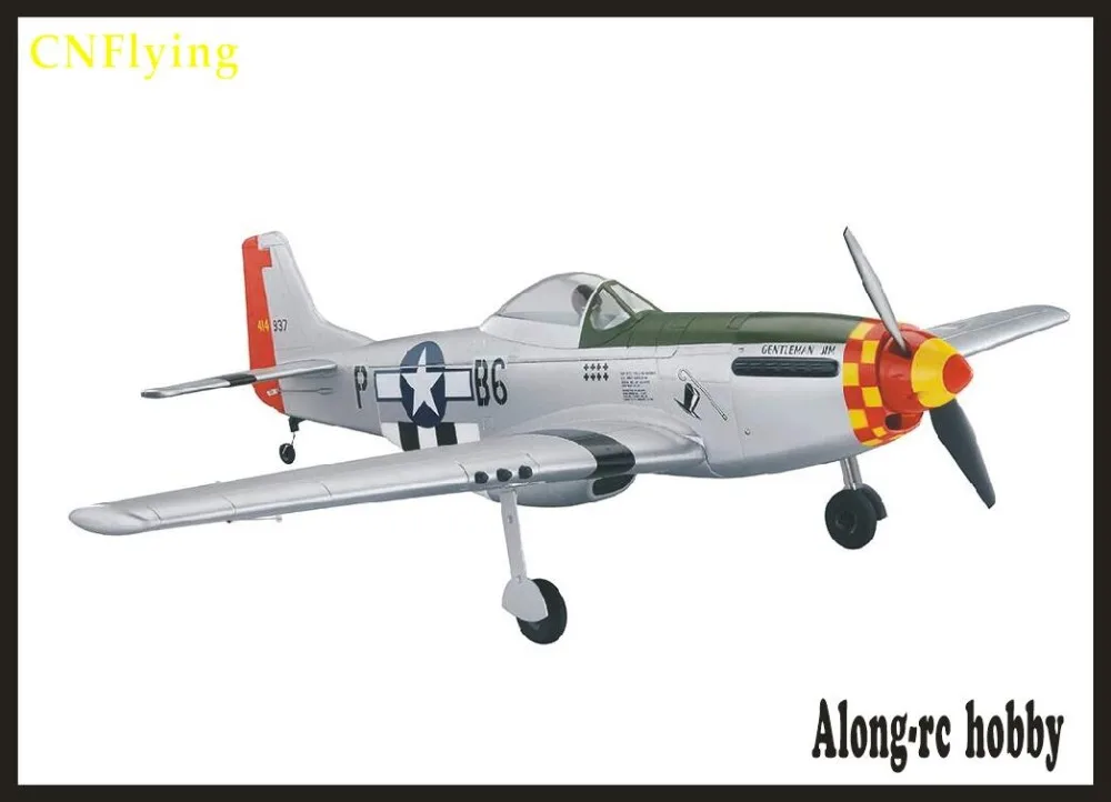 EPO WarII RC 비행기 RC 모델 취미 장난감 1016mm 윙스 팬 P-51 P51 머스탱 전투기 (키트 세트 또는 PNP 세트 포함)
