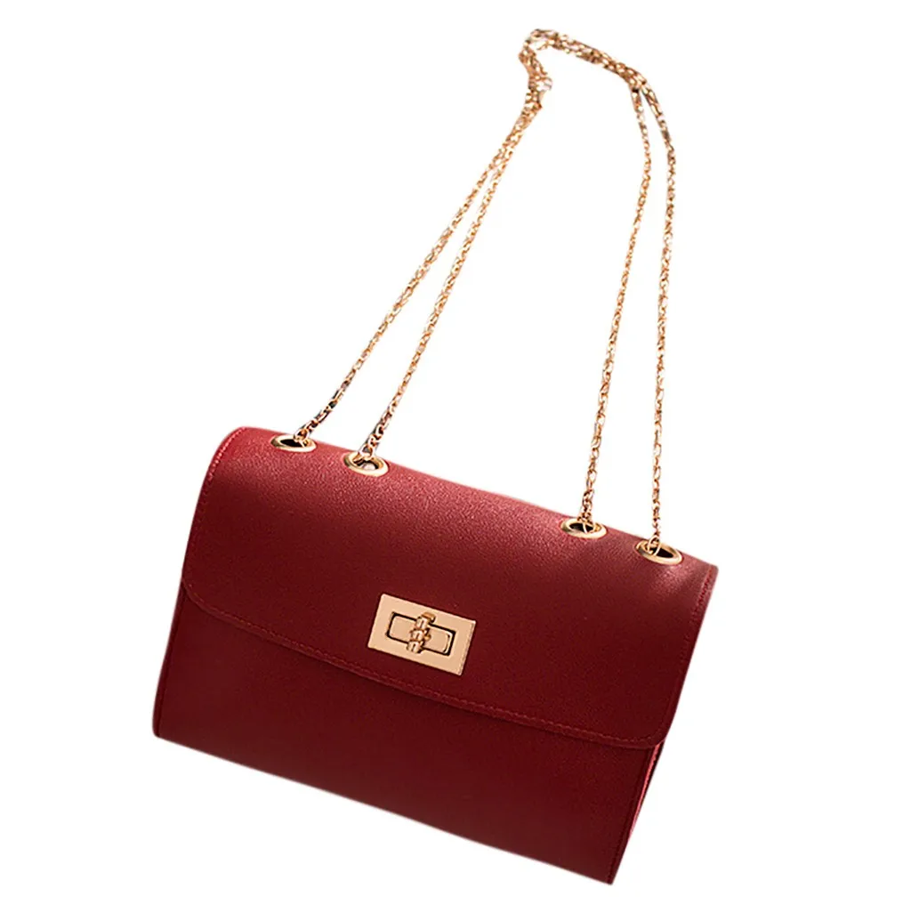 Роскошные женские сумки через плечо, роскошные маленькие квадратные сумочки и сумочки для девушек, сумки через плечо may28 - Цвет: Wine