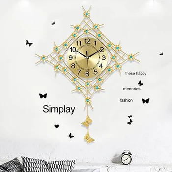 

Retro Digital Wall Clock Mechanism Modern Design Decor Best Selling 2018 Products Large Decorative Watch For Wall Decor WZH126