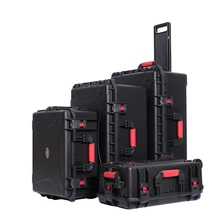 Большой размер тяга оборудование инструмент чехол ящик для инструментов защита безопасности водонепроницаемый противоударный с предварительно вырезанной пеной