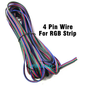 

20meter 4 Pin 22awg RGB Cable, 4pin PVC Tinned copper insulated extension wire For 5050 RGB LED Strip