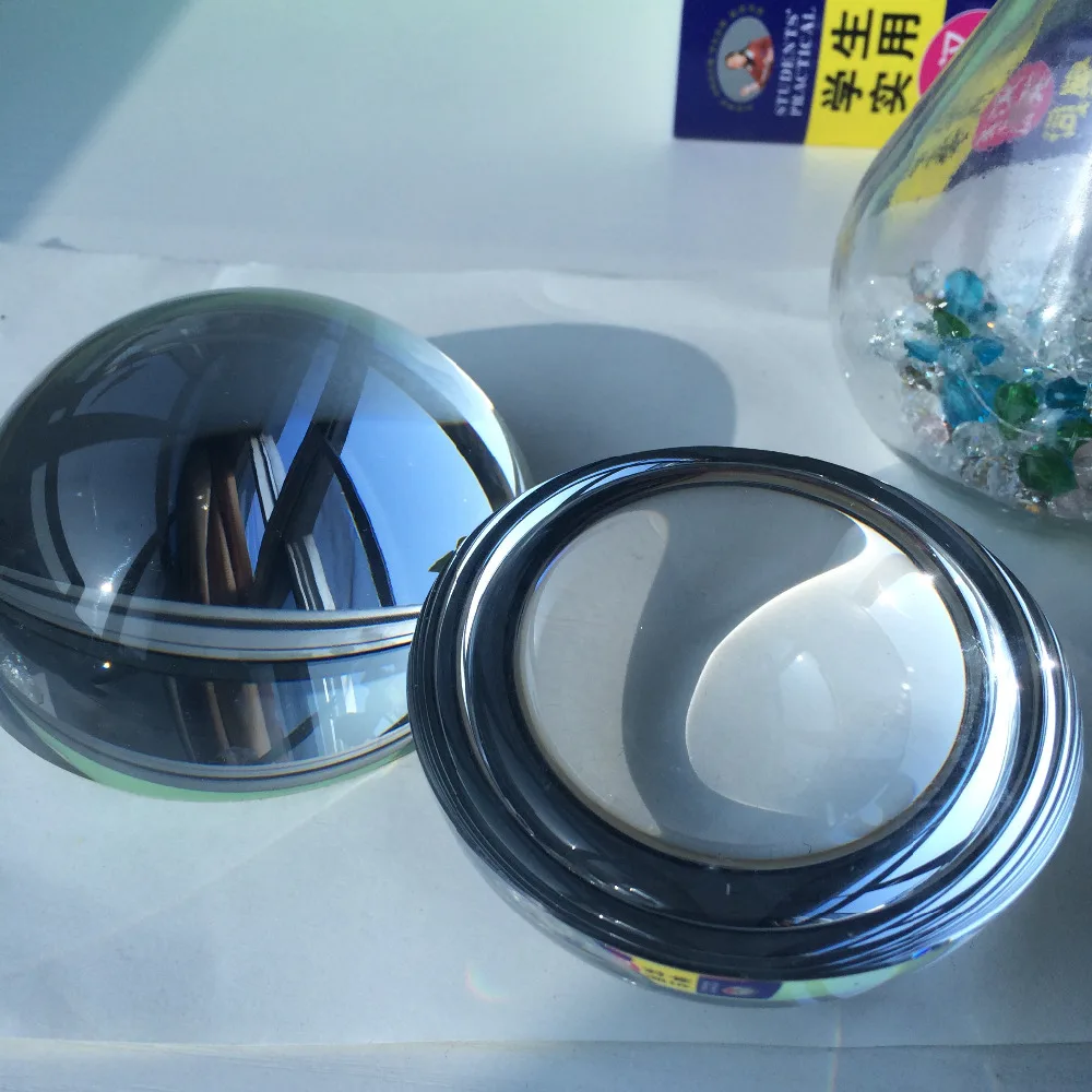 Customized!! 2017 100mm 10pcs/lot vintage glass magnifying dome ball