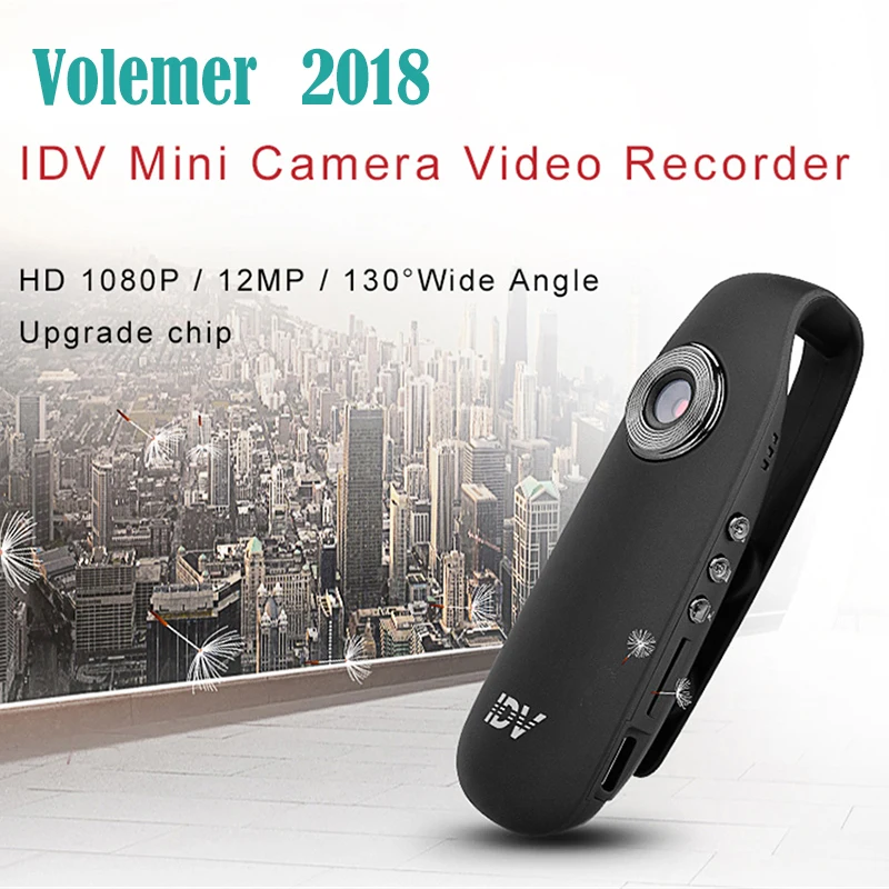 

Volemer IDV007 Mini Camera DV HD 1080P 12MP Loop Video Voice Recorder 130 Wide Angle Motion Detector Mini Camcorders PK SQ11
