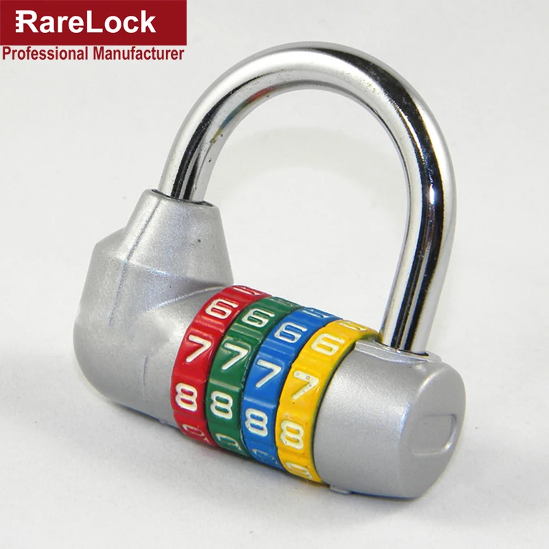 rarelock 4 letter zinc alloy combination padlock code password lock letter locks