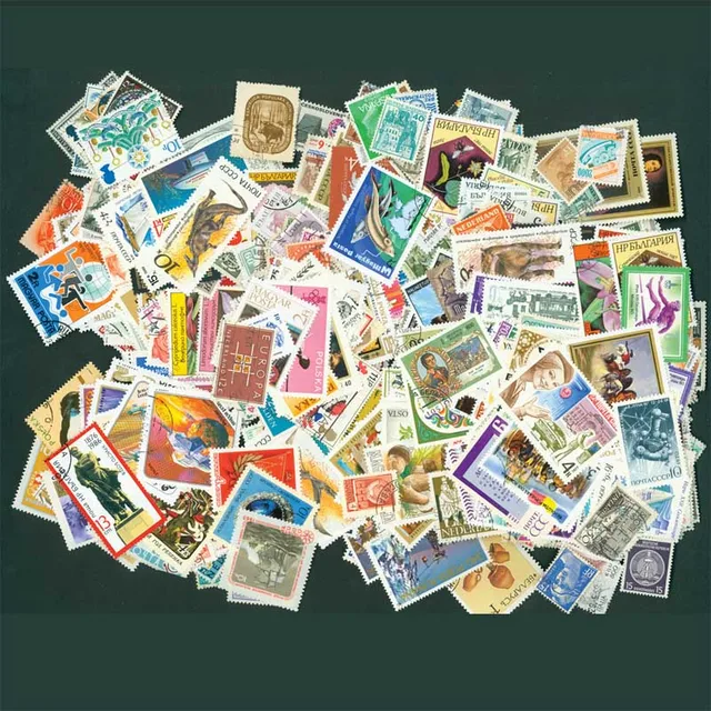 2000 PCS/Lot No Repeat European Postage Stamp Collections From Europe