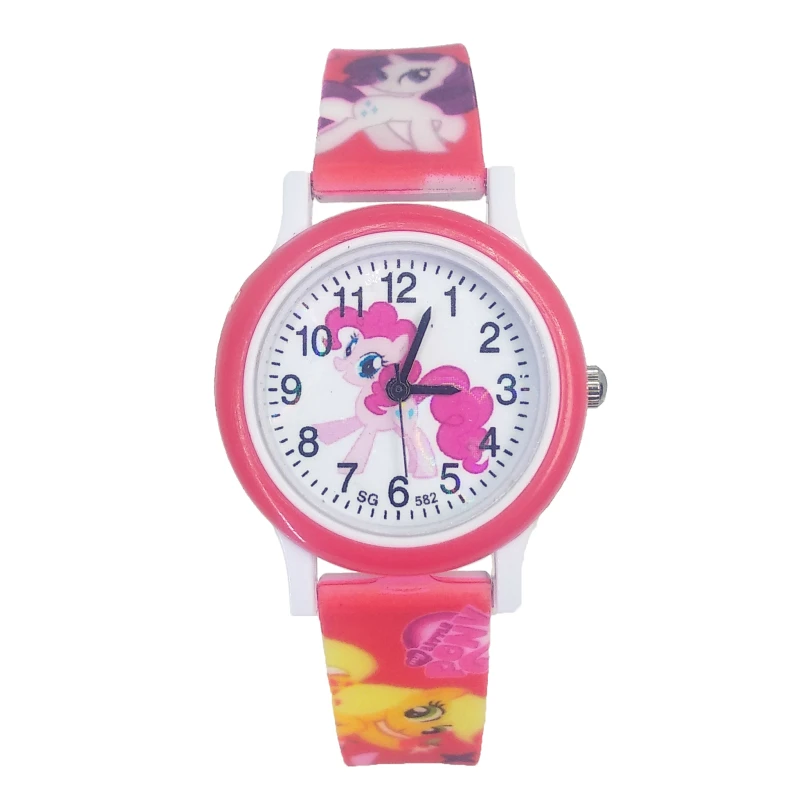 Unicorn Design Cartoon Fashion Pony Watch Children Girls Students Quartz Kids Watches for Party Gifts Relogio Kol Saati Clock