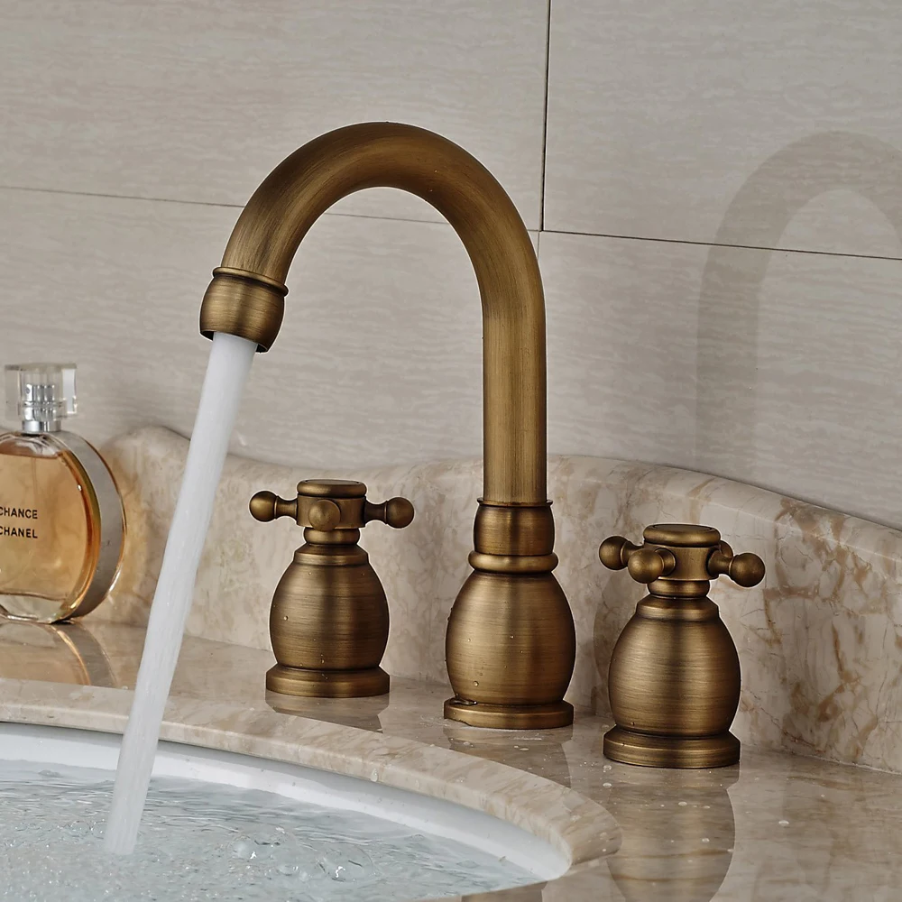 free shipping faucets antique bronze antique bathroom tap antique brass