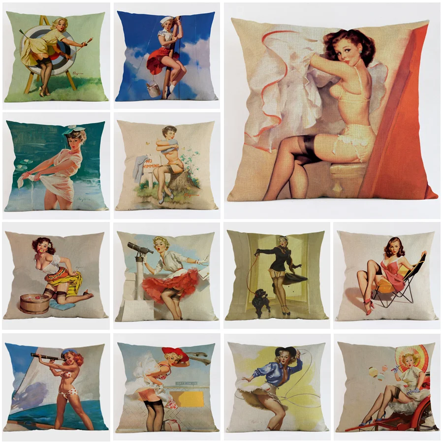 

Free shipping Sexy Woman girls emoji pillow Cushion Home Decor for Sofa Chair car decoration Pillows Pillowcase almofada cojines