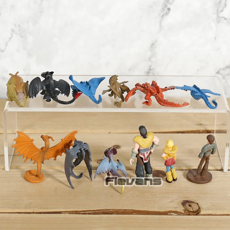 Как приручить дракона 3 искусственная кожа крючок мини фигурки из ПВХ игрушки 12