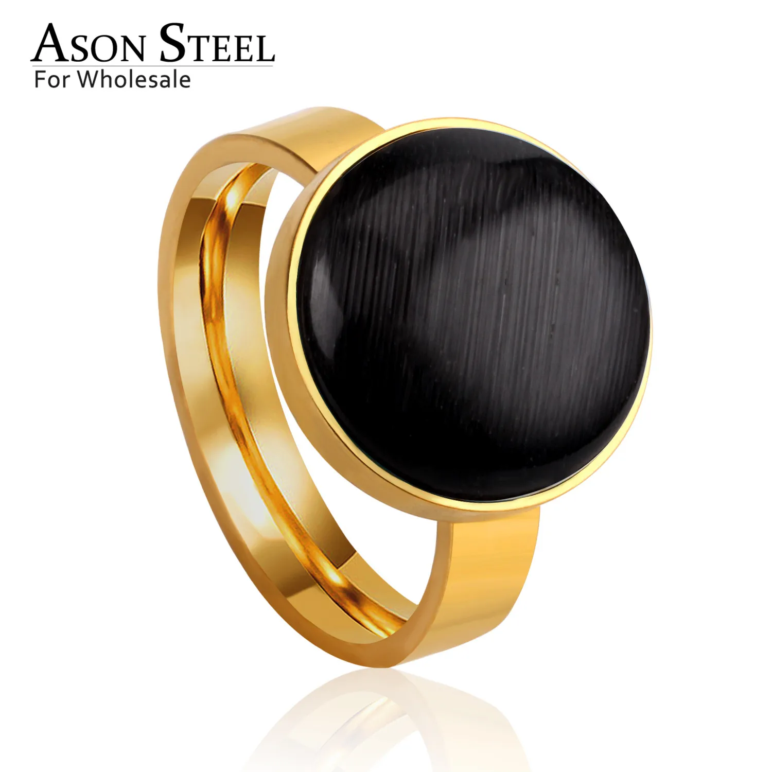 Классические ювелирные изделия ASONSTEEL кольца для мужчин и женщин с опалом
