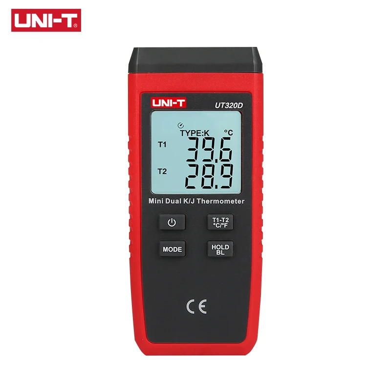 UNI T мини контактный Тип термометр UT320A/UT320D термопары промышленный