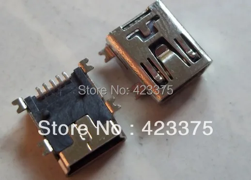 Бесплатная доставка Стандартный Mini 5pin USB разъем SMT для ремонта электроники |