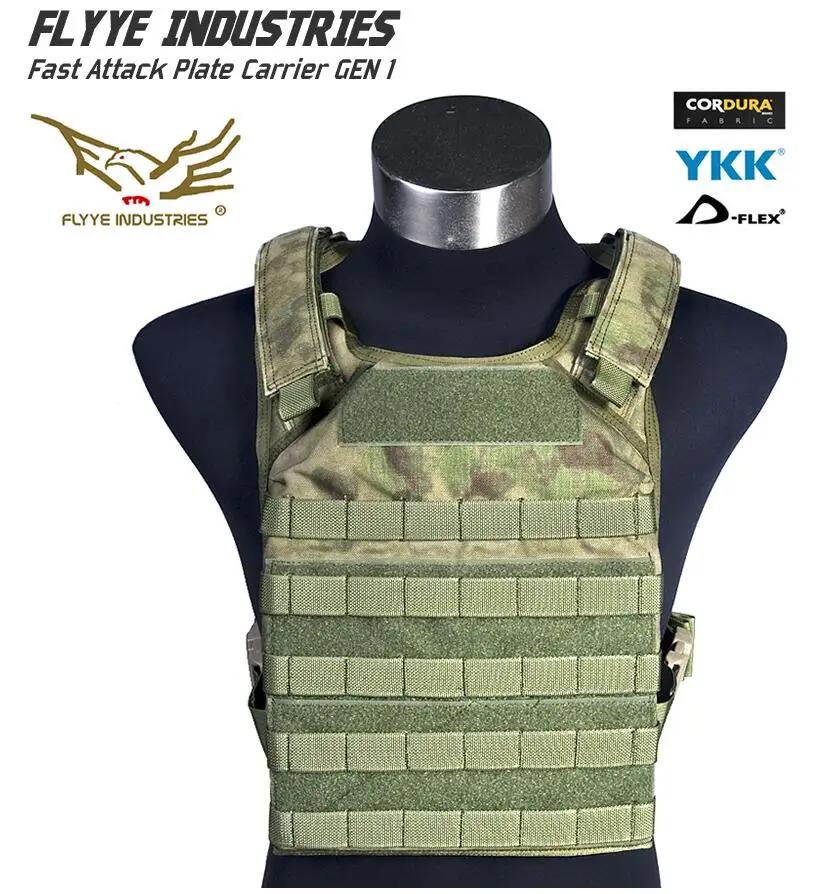 

FLYYE MOLLE Fast Attack Plate Carrier GEN 1 Military Tactical Vest VT-M001