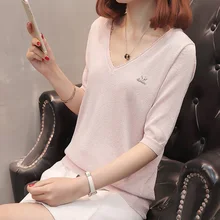 7362(2 комната 6, Рейтинг № 4 в новом V) Настоящий Серебряный воротник свитер с коротким рукавом 44 комплект flash