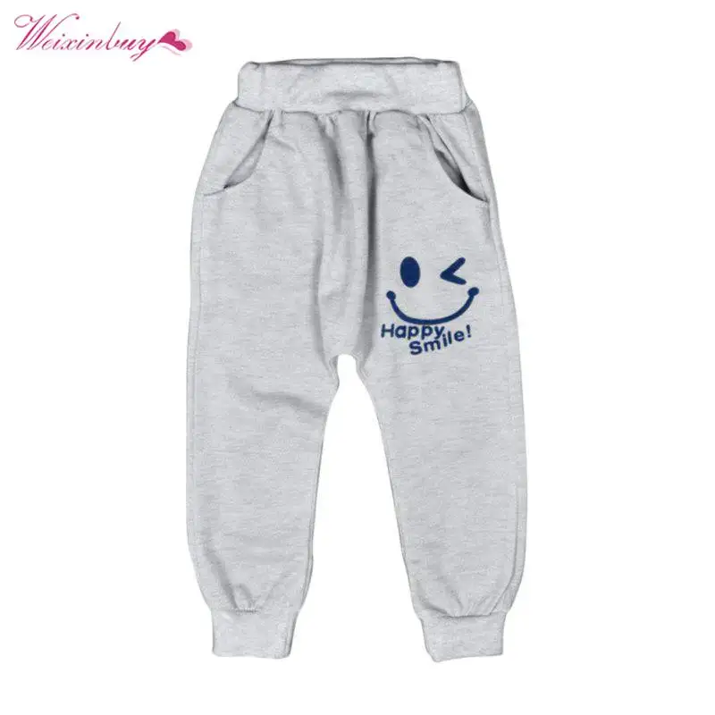WEIXINBUY/модные брюки; штаны-шаровары в стиле хип-хоп для малышей; длинные брюки для мальчиков и девочек; спортивные штаны; От 1 до 5 лет