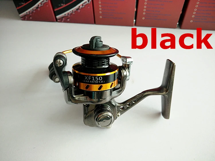 Rolamentos de Metal Molinete de Pesca Mini Molinete Palma Tamanho Pequeno Bolso Roda Pesca Proporção 5:1 Preto Carretel Peixe 4 6 Carretilhas de pesca