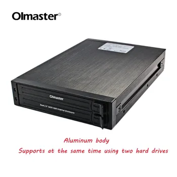 

OImaster HE-2005 2.5 Inch SATA HDD Internal Enclosure Hard Drive Case Internal Mobile Rack With LED Indicator Support 2 Drives
