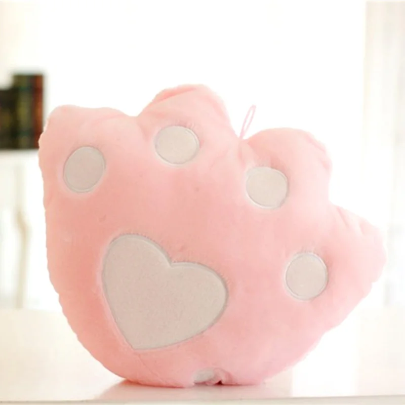Plush-toys-with-LED-can-light-bear-s-paw-shape-Hold-pillow-Luminous-lovely-light-bolster (2)