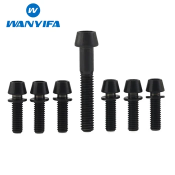 

Wanyifa Titanium Ti Upgrade Kit Bolts Screws M5x16 18 20mm Conical Head with Washer for Stems And 1pcs M6x35 For Headset Caps