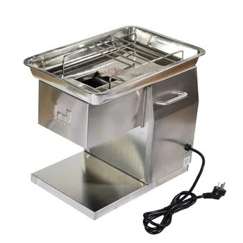 

1pc 110V Stainless Steel Meat Slicer Machine/Cutter Desktop Type Meat Cutter Meat Cutting Machine QX