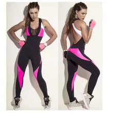 Новое поступление,, женский спортивный костюм для бега, леггинсы с открытой спиной, тонкий комбинезон YBR