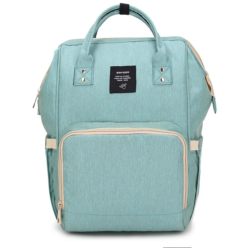 JXSLTC Мода мумия Материнство подгузник дорожная сумка бренд большой емкости Детская сумка рюкзак для путешествий Desinger уход сумка для ухода за ребенком - Цвет: Зеленый