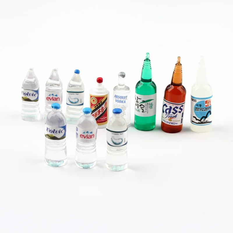 4X Dollhouse Miniatur Bottled Mineralwasser 1/6 1/12 Scale Modell Home Decor_BC 