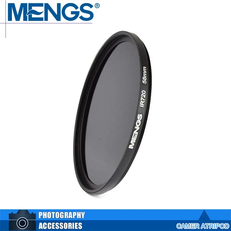 MENGS 58mm IR720nm Infrared Lens Filter With Aluminum Frame(14160002501