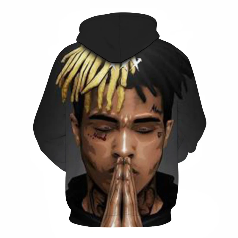 Новинка, толстовки Rappa xxxtentacion для мужчин/женщин, 3D принт, хип-хоп толстовки, Осенний пуловер, худи для мальчиков, спортивная одежда