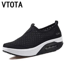 VTOTA Для женщин обувь на плоской подошве кроссовки Для женщин на плоской подошве; на платформе; обувь из сетчатого материала сезон: весна–лето Caasual обувь женские туфли женская обувь без шнуровки G19