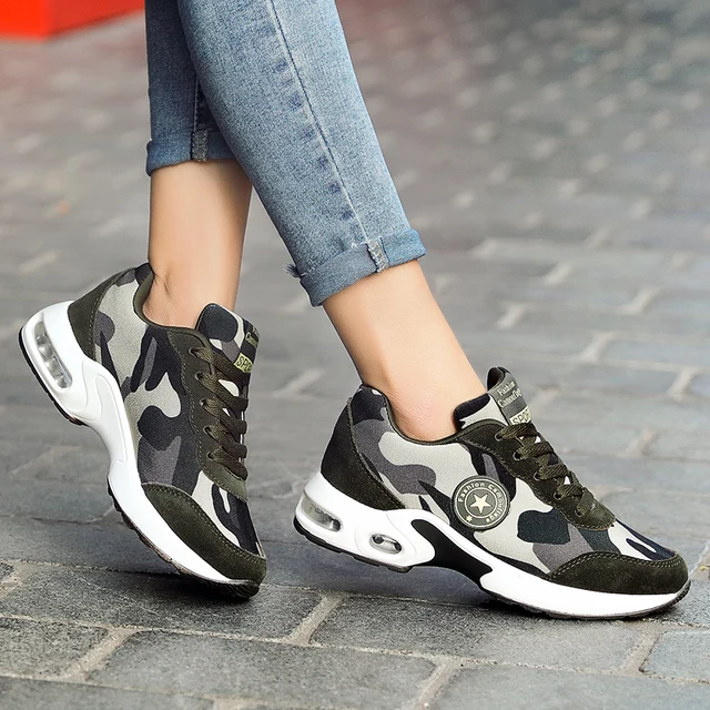 ZOPUDC New Fashion Woman Shoes Camouflage Breathable ZOPUDC New Fashion Woman Shoes Camouflage Breathable