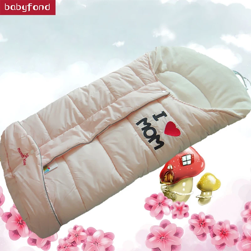 

2018 Sale Real Cotton Stroller Baby Carriage Momskiss Baby Hold Bag Sleeping Children's Winter Thickening Of Envelope Type
