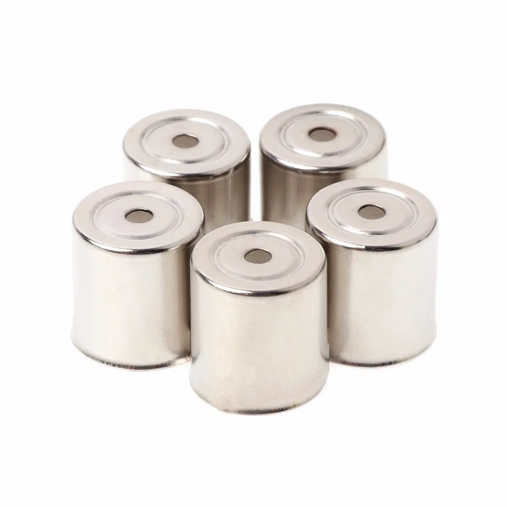 

5Pcs/Set Steel Cap Microwave Oven Replacement Round Hole Magnetron Silver Tone