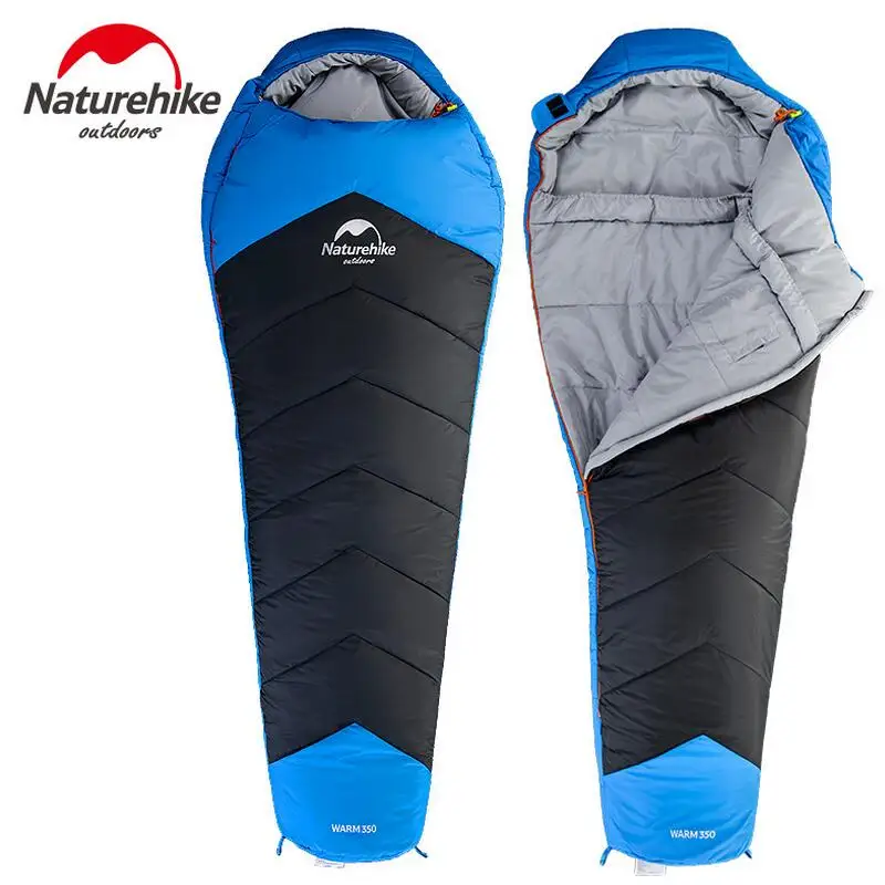 

Naturehike ultralight mummy sleeping bag adult camping travel 3 seasons cotton sleeping bag winter camping equipment NH17S350-D