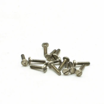 

Titanium Bolt Ti Bolts M2 x4/5/6 mm DIN84 Flat Slotted Drive 6pcs Micro Precision Grade 2 Titanium Screws Ti Fastener