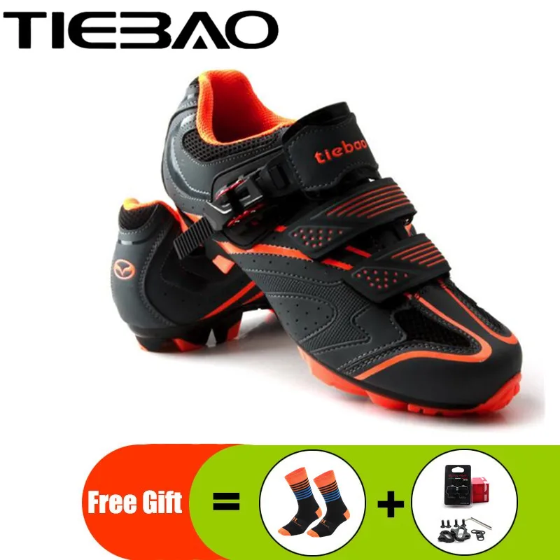 

Tiebao Cycling Shoes 2019 MTB Bike Self-Locking Shoes Racing Athletic Bicycle Sneakers Sapatilha Ciclismo women sneakers men