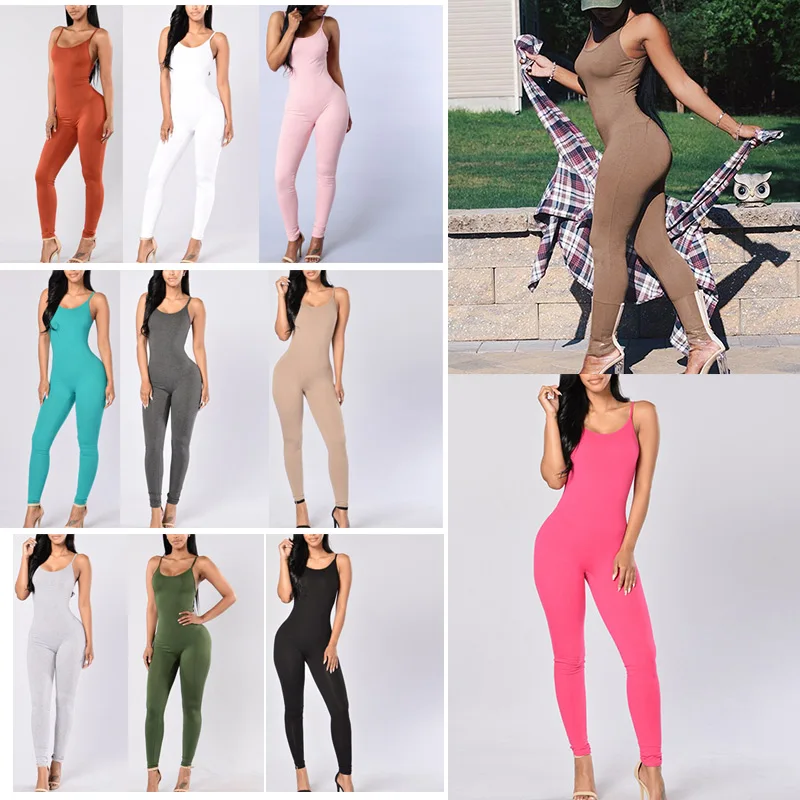 

Women Bodycon Summer Jumpsuit Tight Backless Sling Clubwear Playsuit Party TY66
