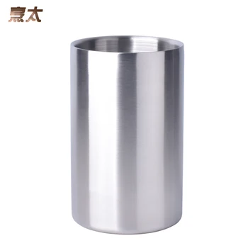 

1.6L Good Guality Double Wall Stainless Steel Ice Bucket Practical Bar Container Barrel Wine Cooler Champagne Keg Whisky