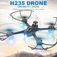 Dreams Fly Drone 2.4Zhz ремонт контроль светодиодный фонарь Квадрокоптер один ключ возврат 4CH RC вертолет