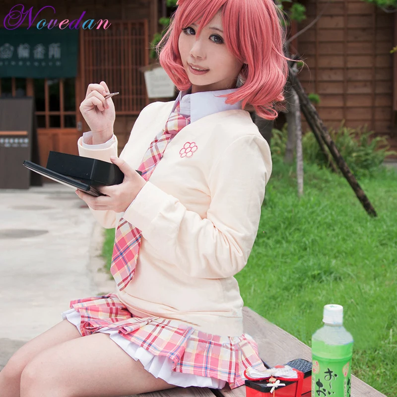 

Noragami Ebisu Kofuku School Uniform Special Anime Cosplay Costumes Shirt Dress Outfit Women Adult Lady Carnival Purim Halloween