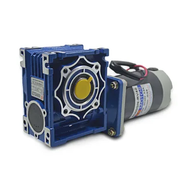

5D60GN-NMRV DC12V/24V 60W 1800rpm DC gear motor worm gear gearbox high torque gear motor / output shaft diameter 14/18mm