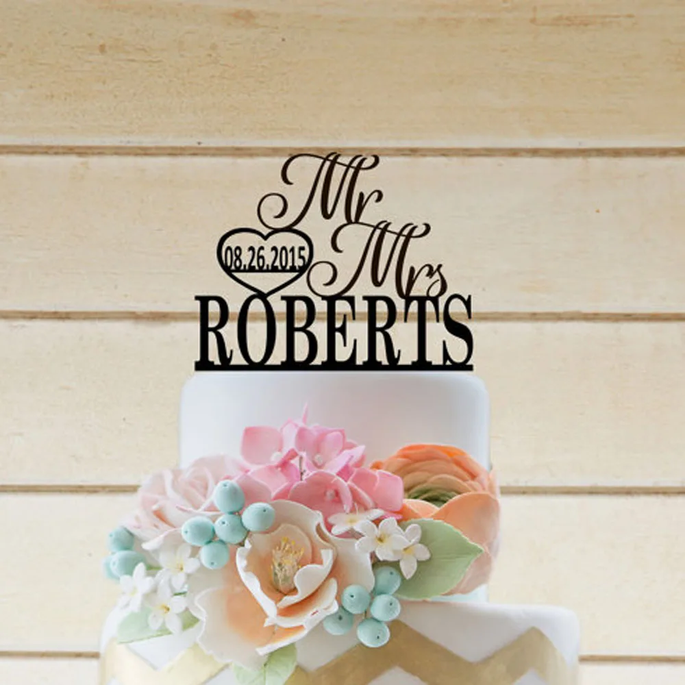 Mr And Mrs Wedding Cake Topper Mr And Mrs Wedding Cake Topper