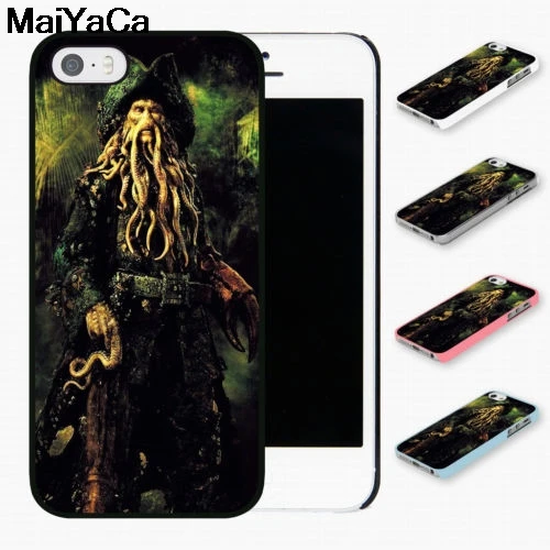 

MaiYaCa DAVY JONES PIRATES OF THE CARIBBEAN for iPhone 5C 5S 6S 7 8 Plus X XR XS MAX Black Soft Shell Phone Case Rubber Silicone