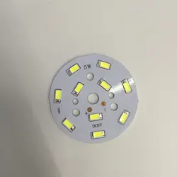 20 штук маленький круглый свет доска 6 В полосы света пластины 50 мм круговая доска лампа LED маленький круглый свет доска 5 Вт