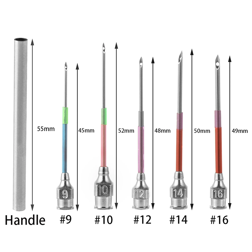 1 шт. новинка 5 размеров Металлическая Вышивка прошитая игла ручная работа