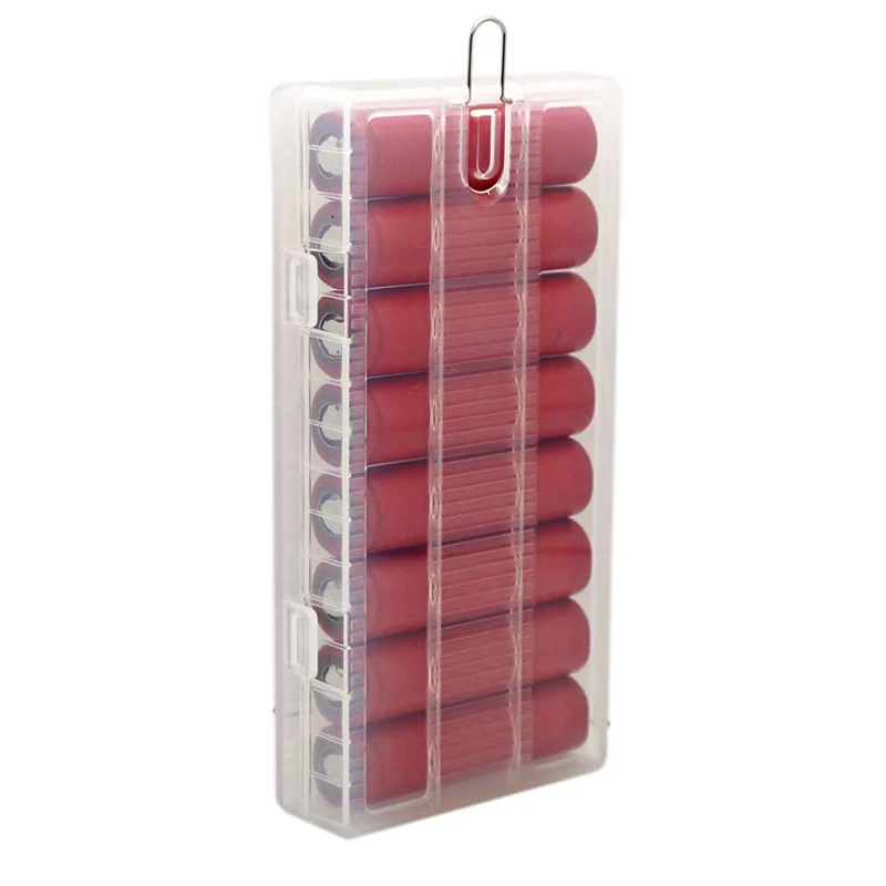 

5 Pcs / lot Soshine 8X18650 Battery Holder Case 18650 Battery Storage Box with Hook Holder