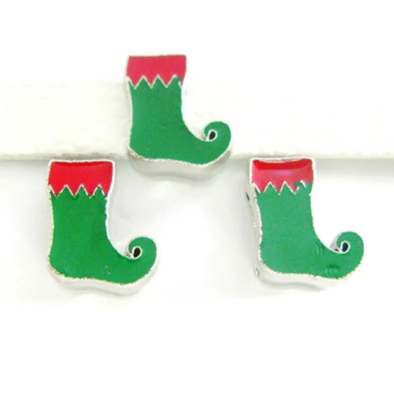 20PCS Latest 8mm Christmas Slide Charms Boot Fit For Pet Collars Wristband Belts Keychain DIY Accessories | Украшения и